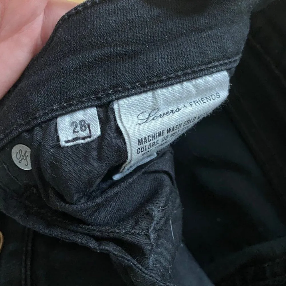 Lovers + Friends - Skinny Jeans in Black Denim - Image 3