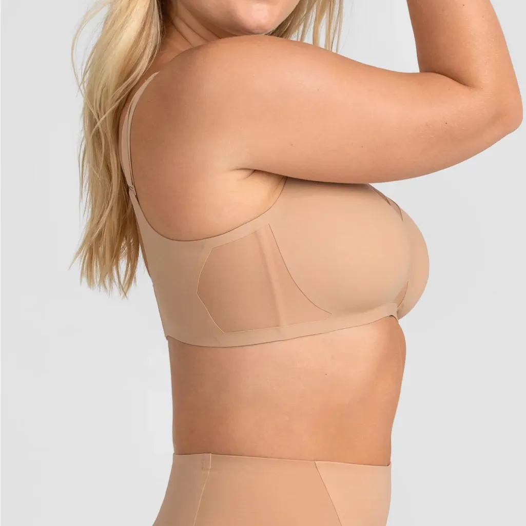 Honeylove Crossover Wireless Bra in Sand 3XL - Image 2