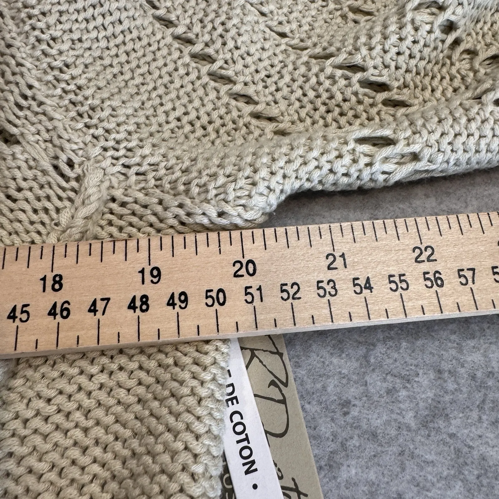 Stitchfix RD Style Grannycore Cowl Neck Sweater Womens M Tan Loose Knit NEW - Image 12