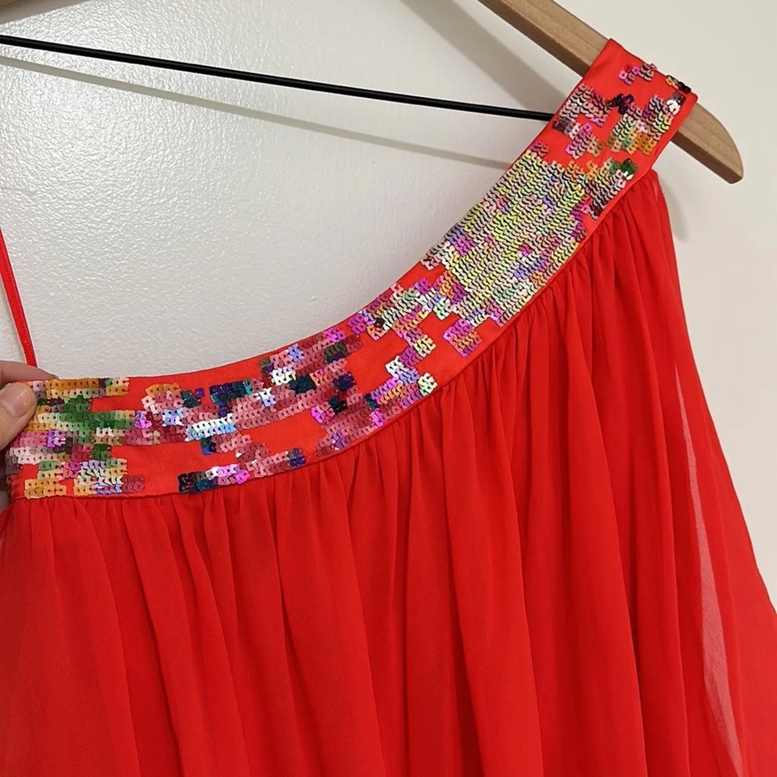 TRINA TURK | One-Shoulder Fallyn Dress with Sequin Detail - Image 5