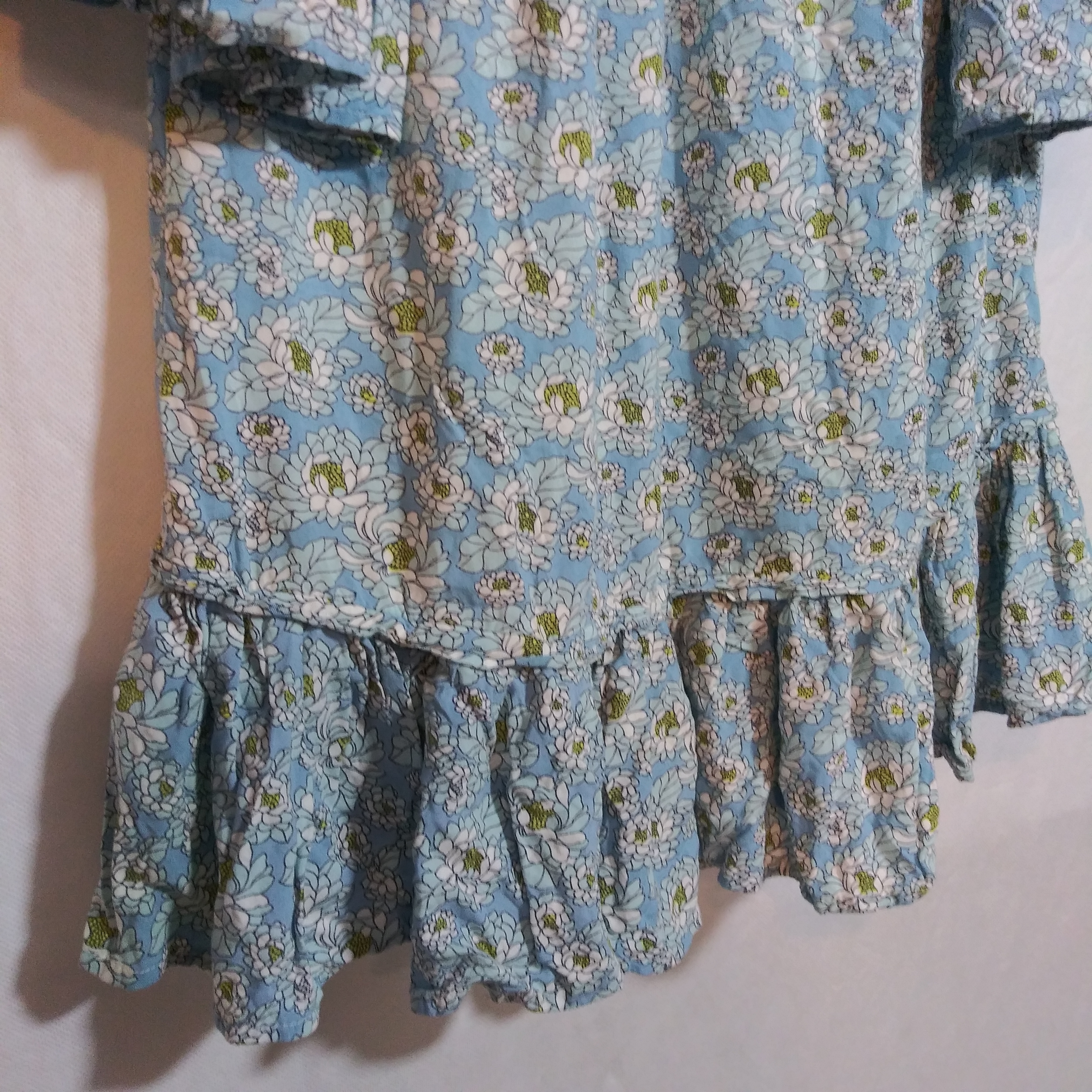 Skemo Margarita Tulum Dress In Floral Blue Off - Image 5