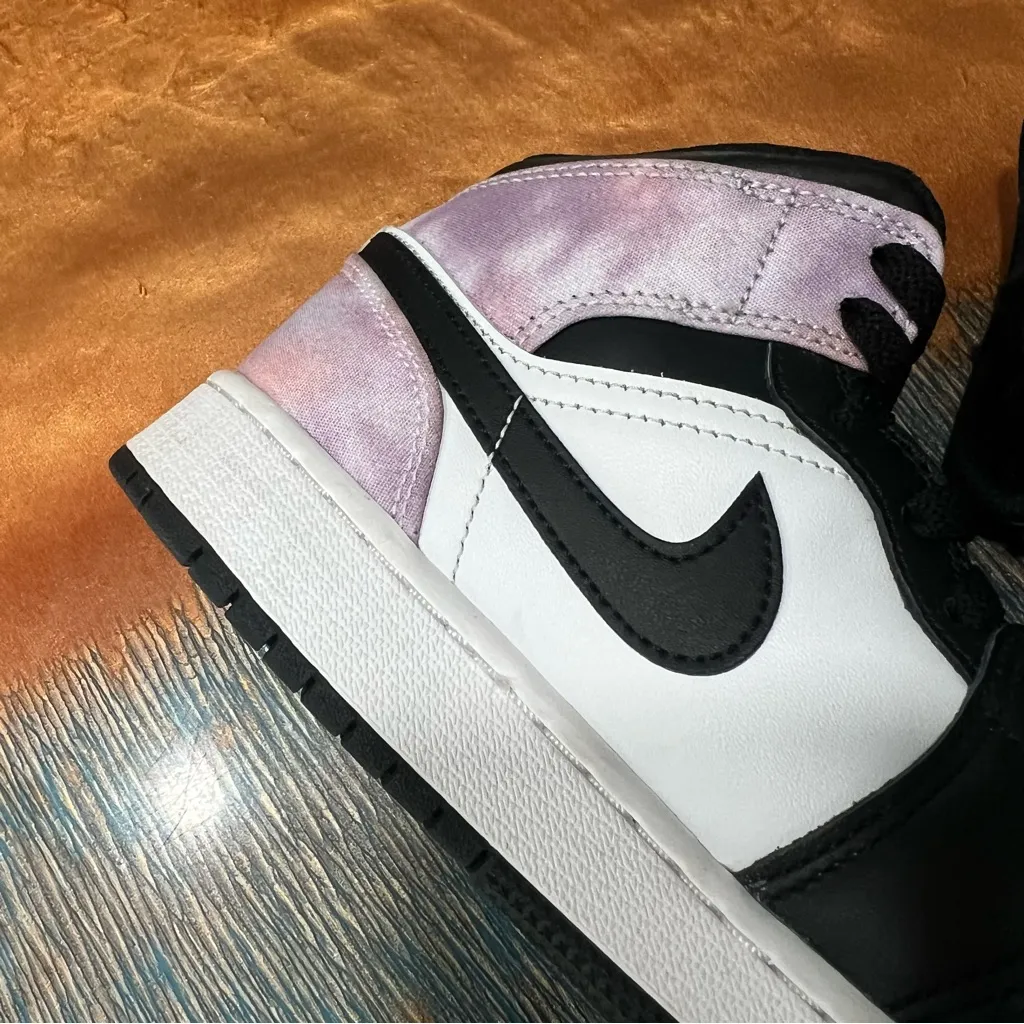 Jordan Retro 1 Zen Master Black Pink purple haze tie dye Sneakers size 5.5 - Image 9