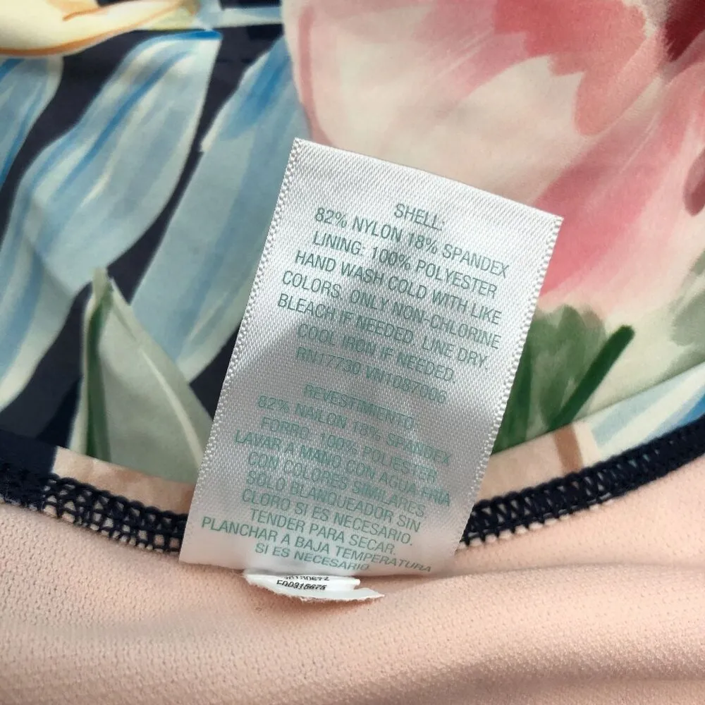 Kona Sol Floral Tropical Bikini Bottoms Double Strap Hipster Colorful Size M - Image 4