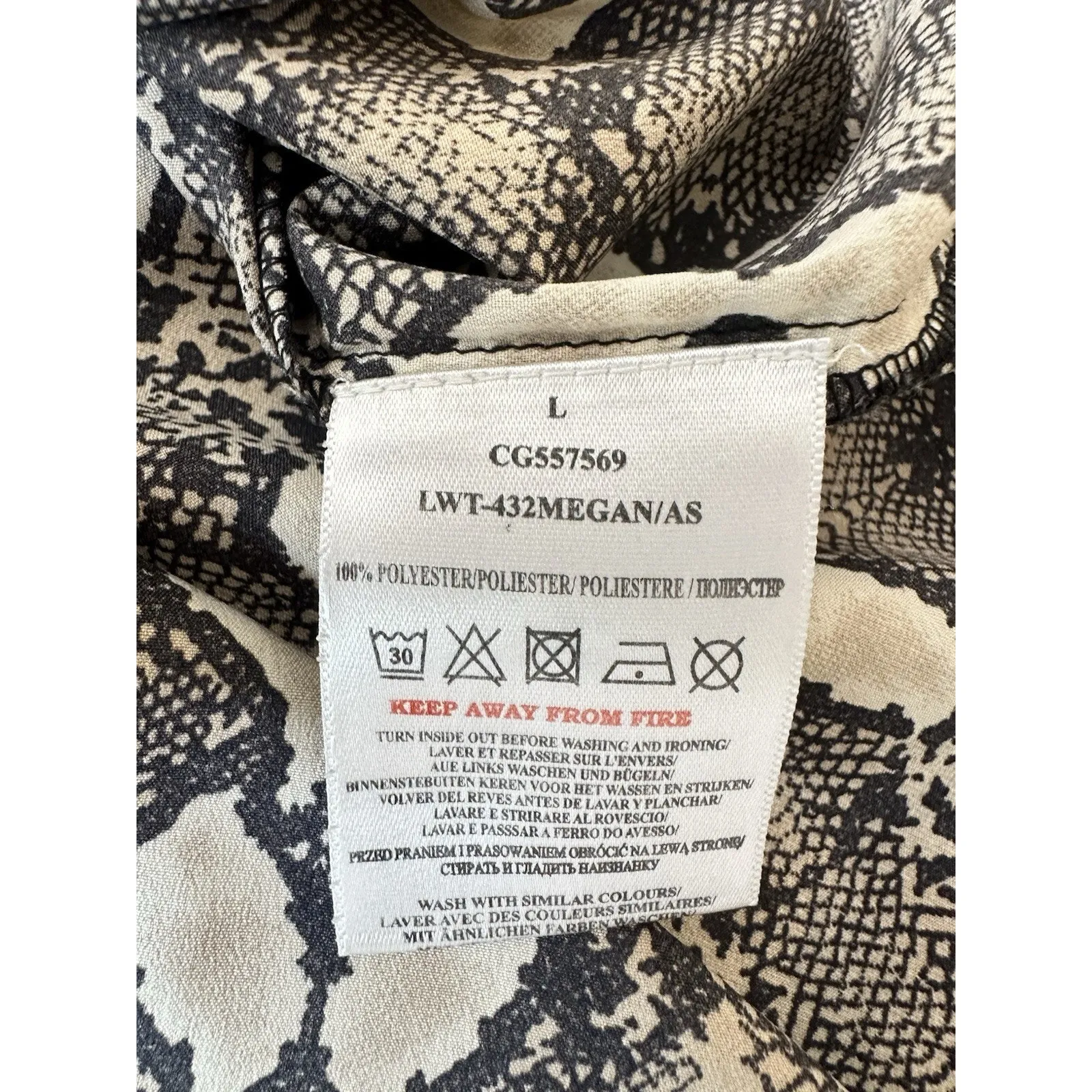 Brave Soul London ASOS Animal Print Long Sleeve Relaxed Button Shirt 2185 - Image 4