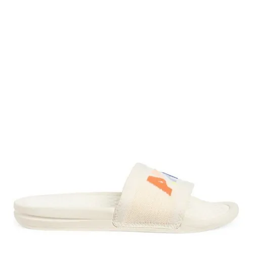 APL Women's Big Logo TechLoom‎ Slide Sandals, Vegan, Neon White Size 9, NWT - Image 8
