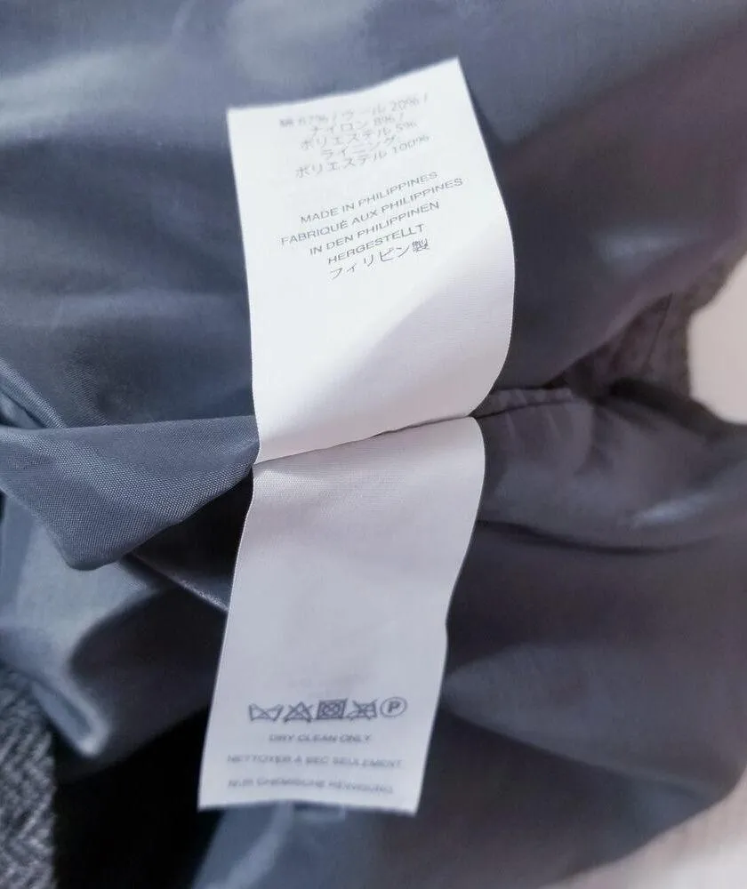 J. Crew Wool Blend Gray Chevron Print Sheath Dress Professional Work - Image 9