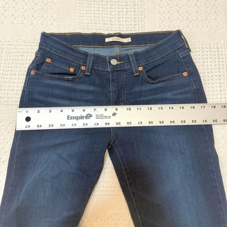 new NWOT Levi's Boyfriend 27 mid high rise stretch jeans J2 3054 - Image 7