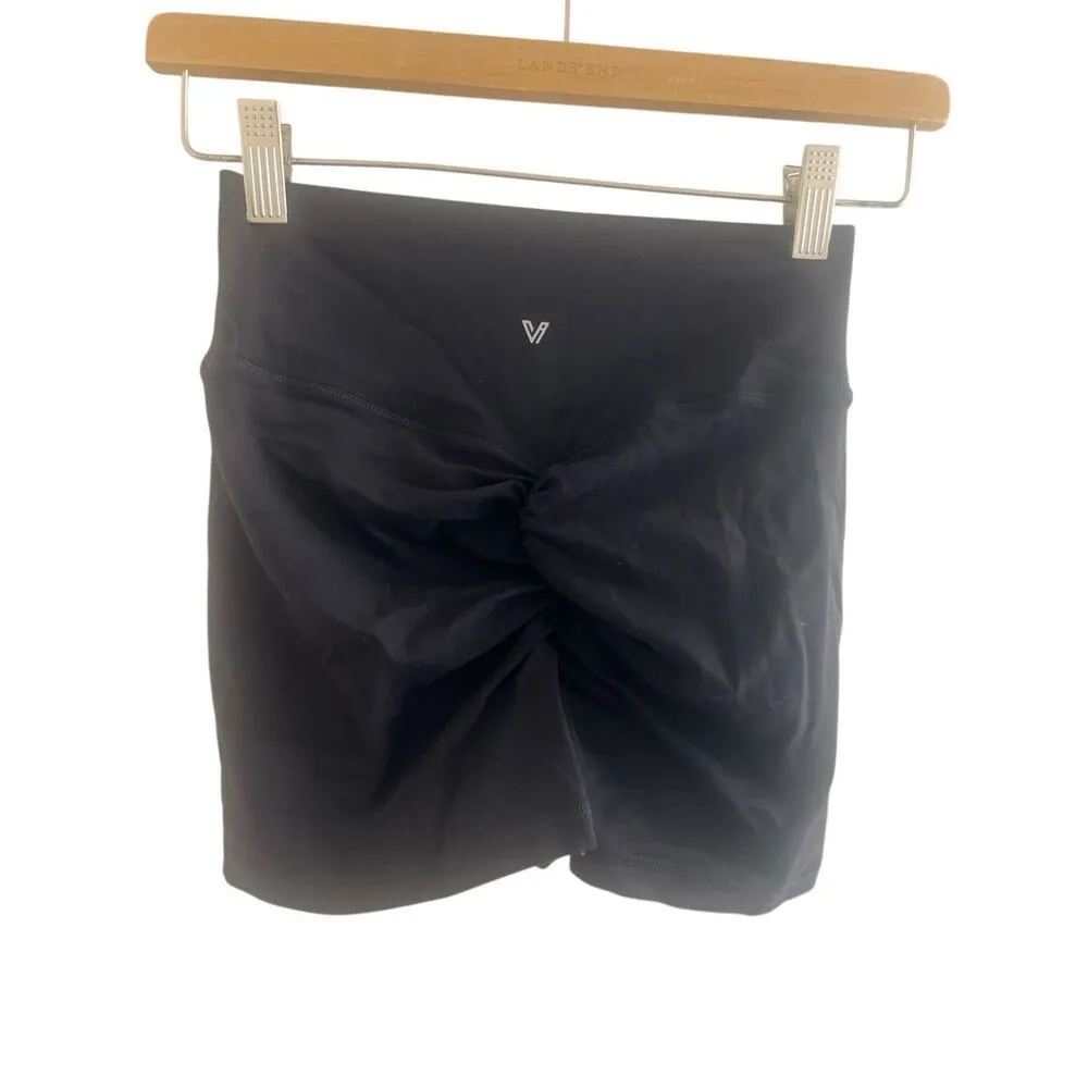 ✨VANTONIA Womens Scrunch Butt Biker Sz XS Shorts 2"✨ Black - Image 5