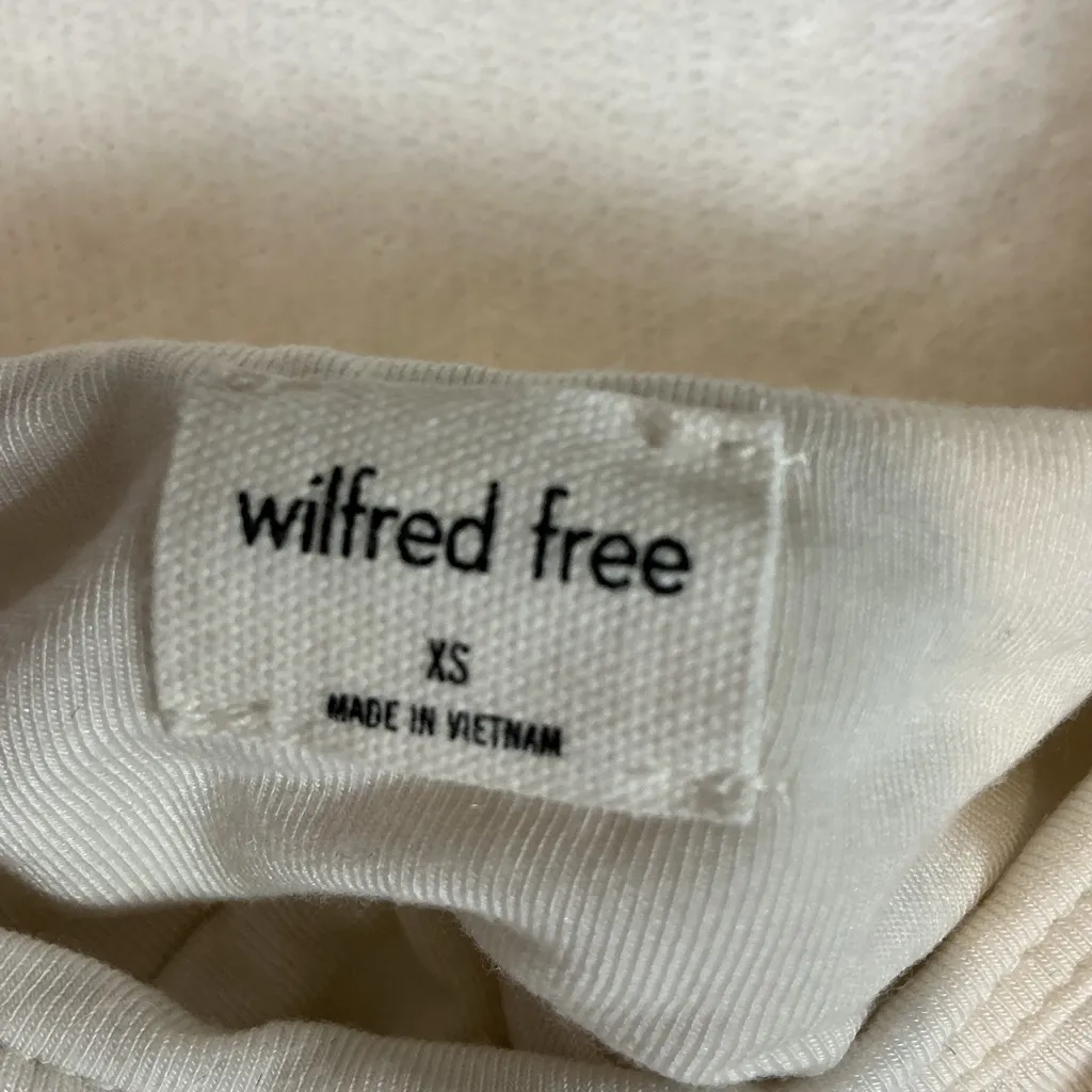 Wilfred Cream Square Neck Crop Top A0259 - Image 3