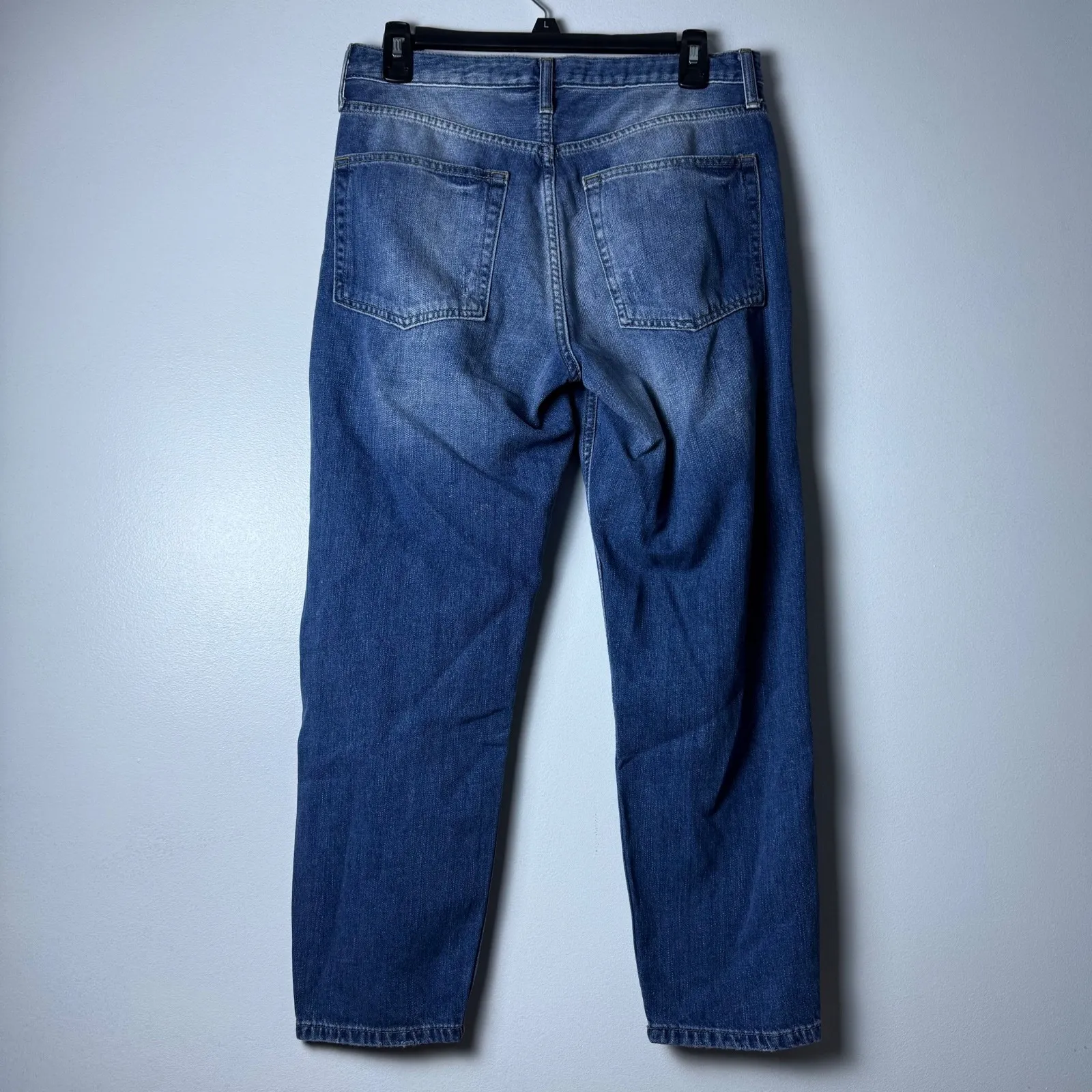 Topshop Moto Hayden‎ Distressed Ripped Boyfriend Jeans Denim Blue Size 28 - Image 2