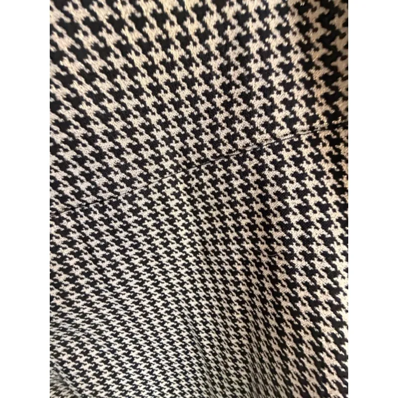 Zac & Rachel Women’s Black, Cream and Gold Houndstooth Ankle Pants Size 10 Black - Image 4