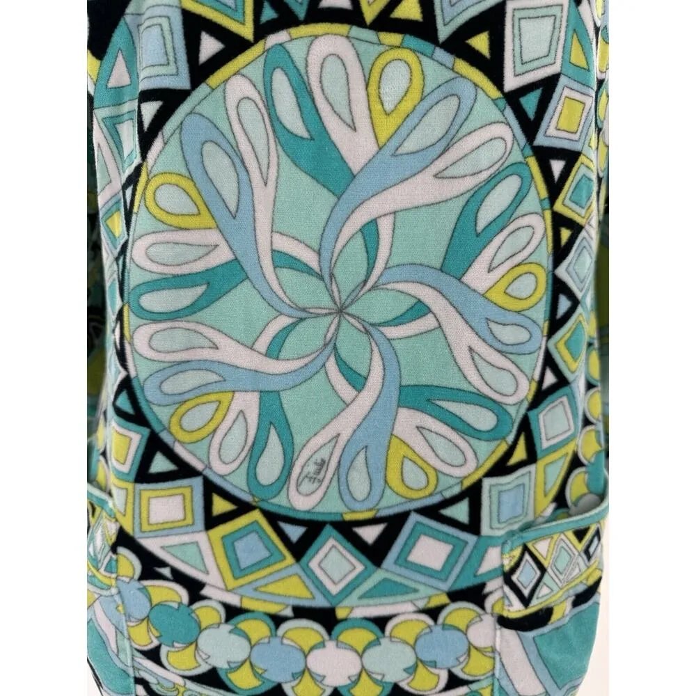 Emilio Pucci Dress Size 8 42 Terrycloth Beach Resort Hooded Swim Cover Up - Image 10