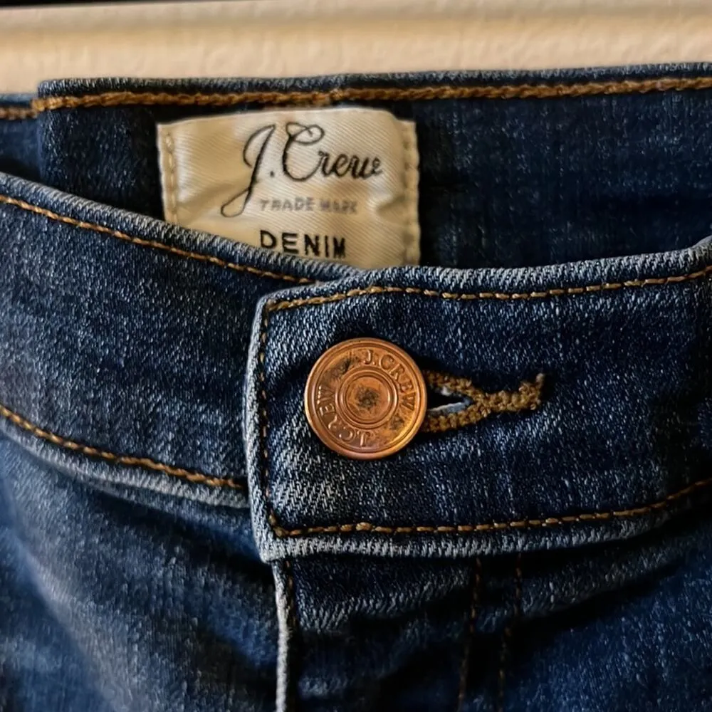 J. Crew Cut-Off Cuffed Denim Shorts SIZE 27 - Image 3