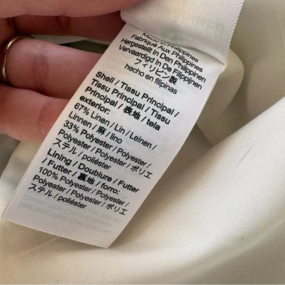 NWT J. Crew Hayden kickout crop pant in gingham stretch linen Navy & white 6 - Image 9