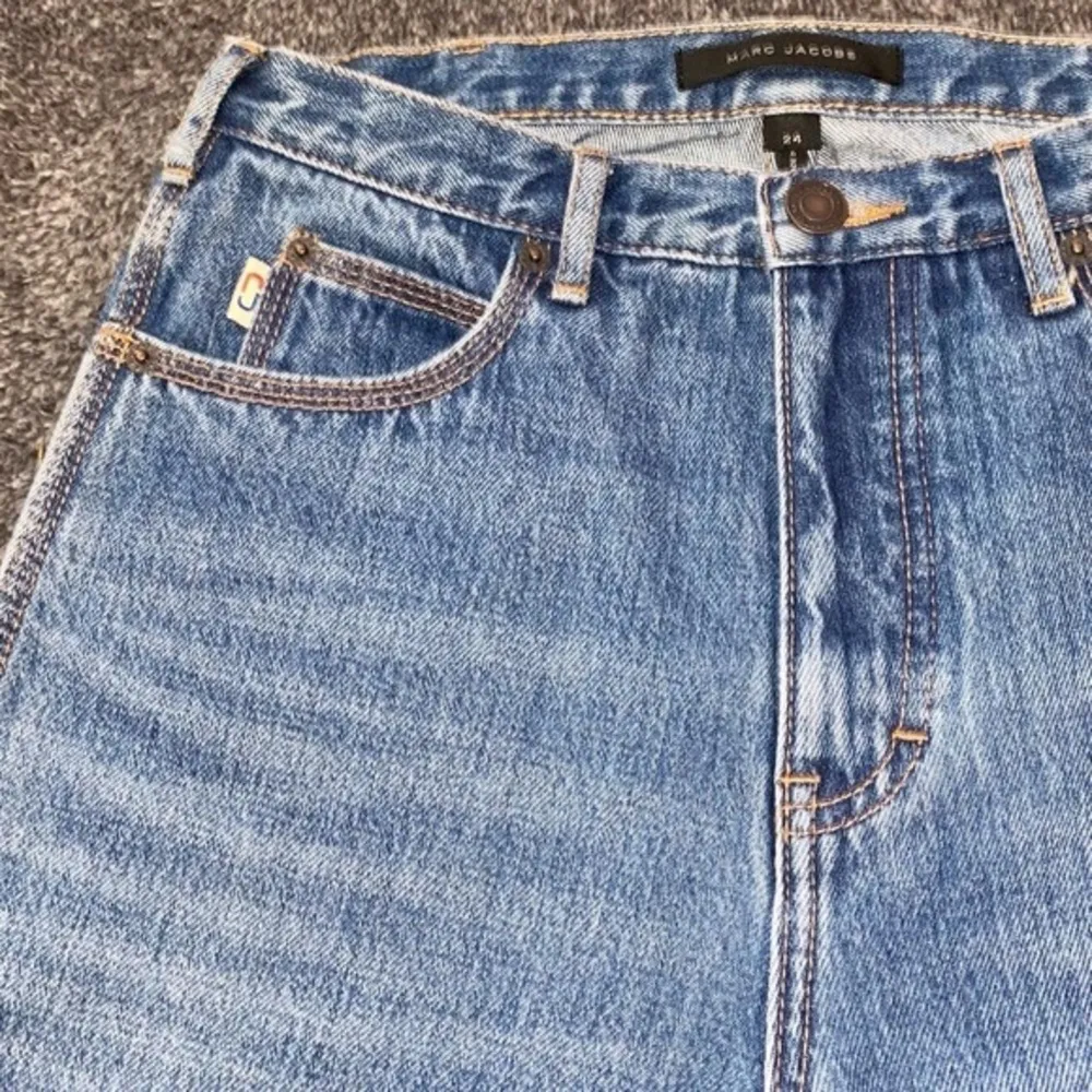 Marc Jacobs blue flare jeans‎ with Marc Jacobs logo on the back pocket - Image 6