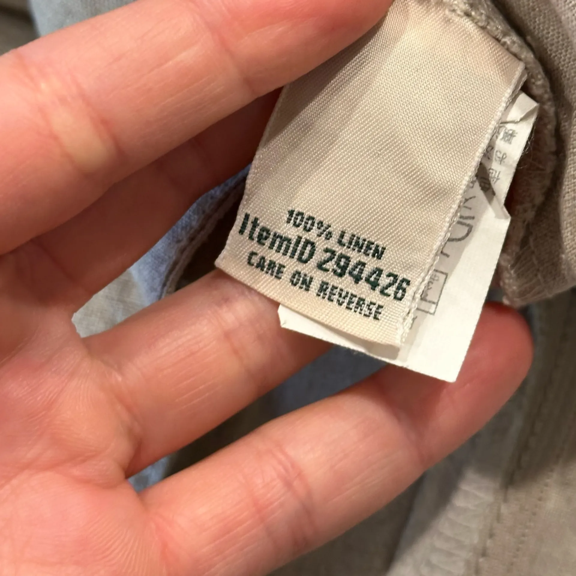 L.L.‎ Bean Beige Linen Pants Medium Tall Tan - Image 8