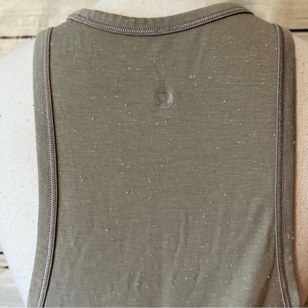 Lululemon Goal Up Split Back Tie Tank Top Dark Chrome White 4 - Image 9