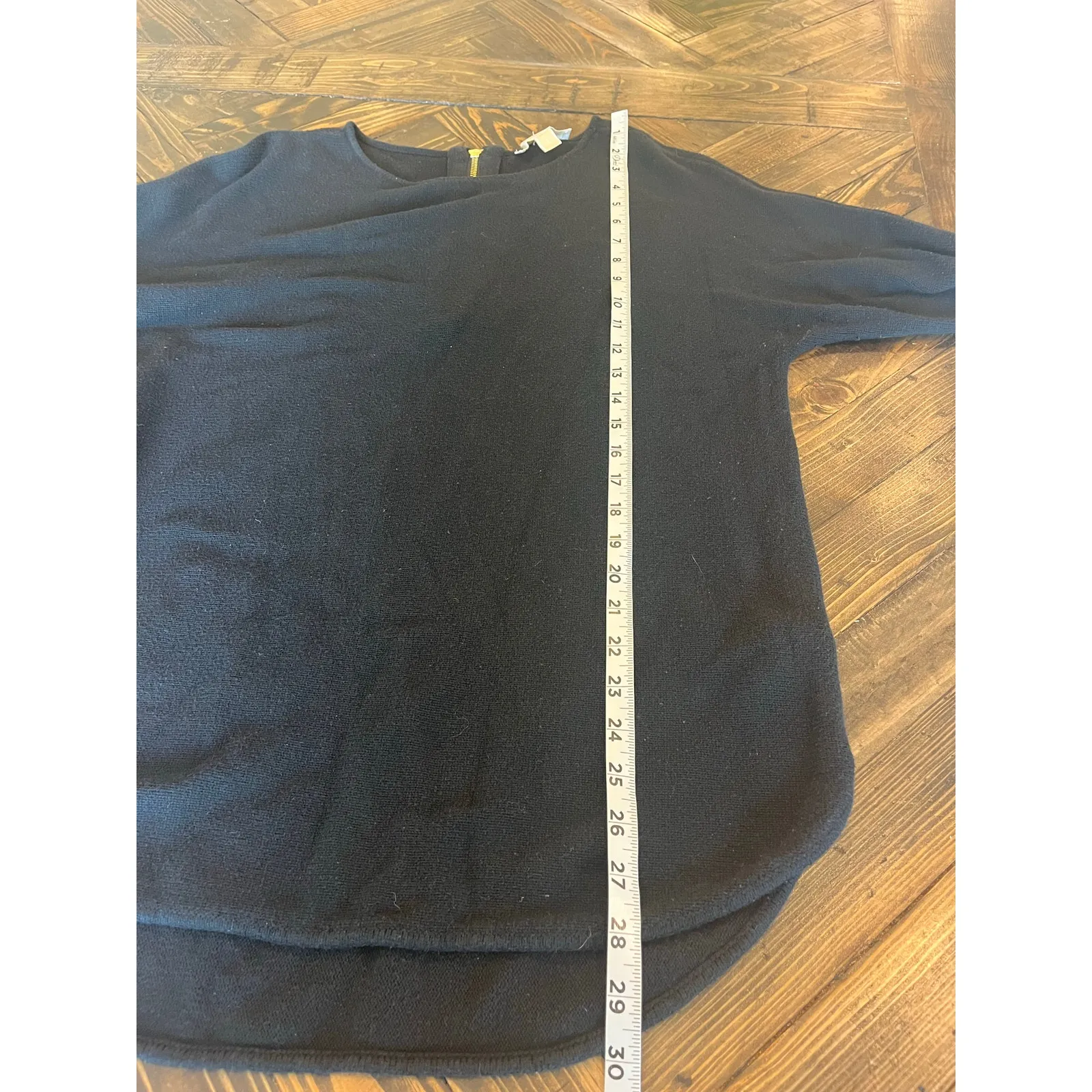 Michael Kors Tunic Black Sweater Women Large Neutral Minimalist Money Academia - Image 6