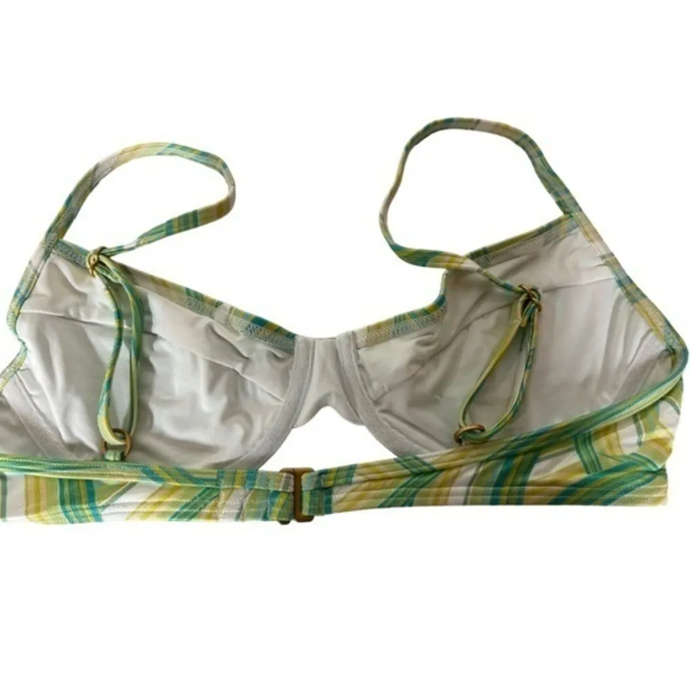 Anthropologie L*SPACE Bikini Demi Cup Top‎ Color: Over the Rainbow  Size M.  NWT - Image 4