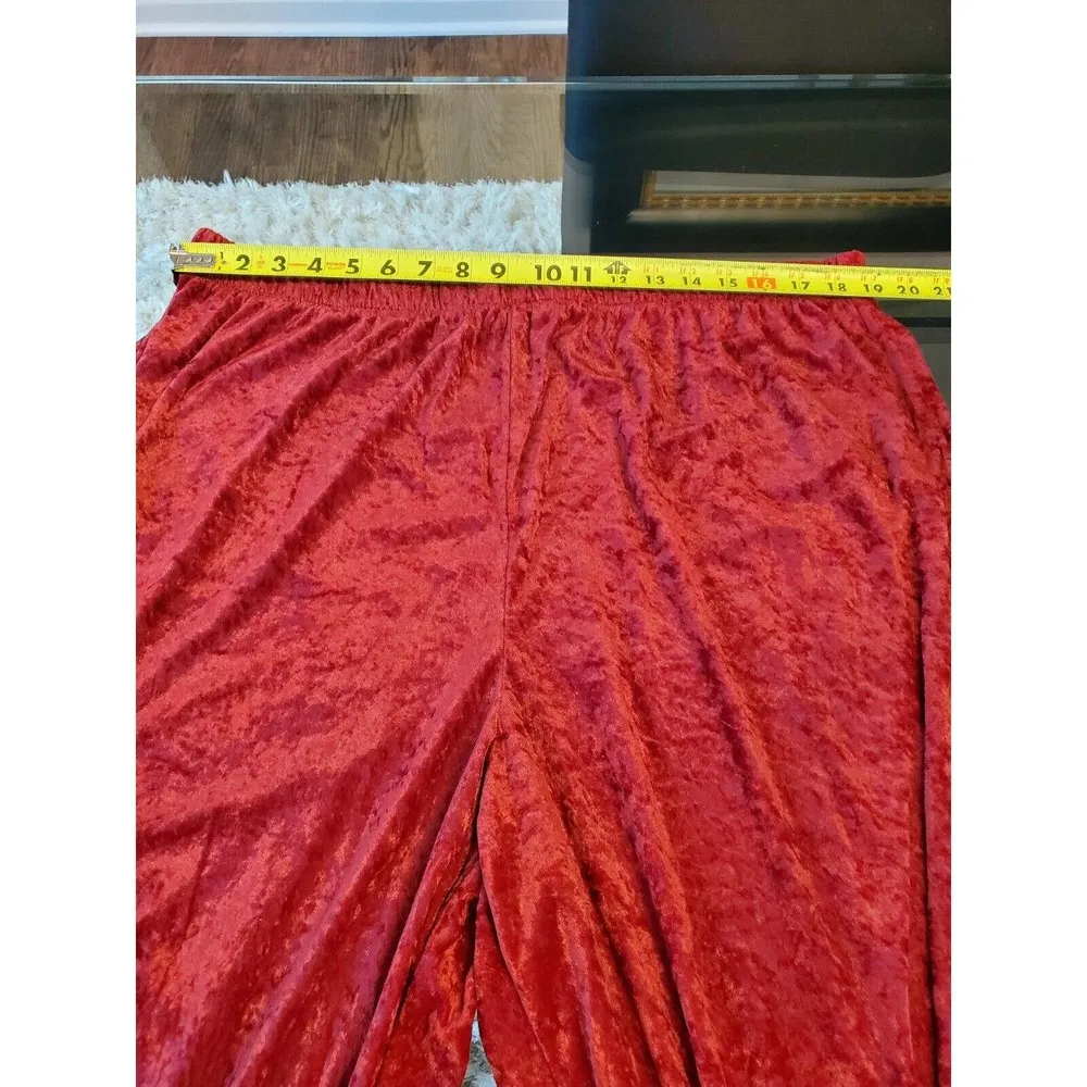 Jessica Holbrooks Women's Red Polyester Long Sleeve Top & Trouser 2 Piece Set 3X - Image 11