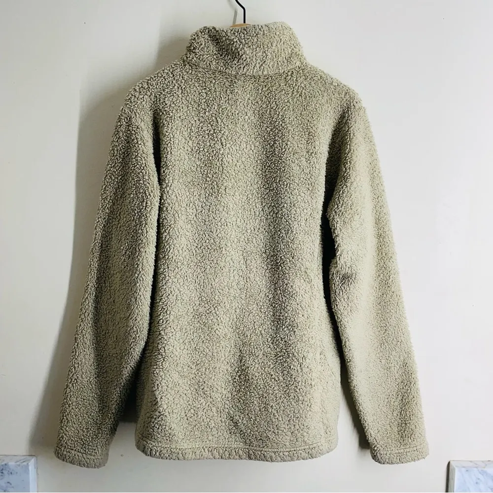 Patagonia Los Gatos 1/4 Zip Fleece Pullover Khaki women’s size L - Image 5