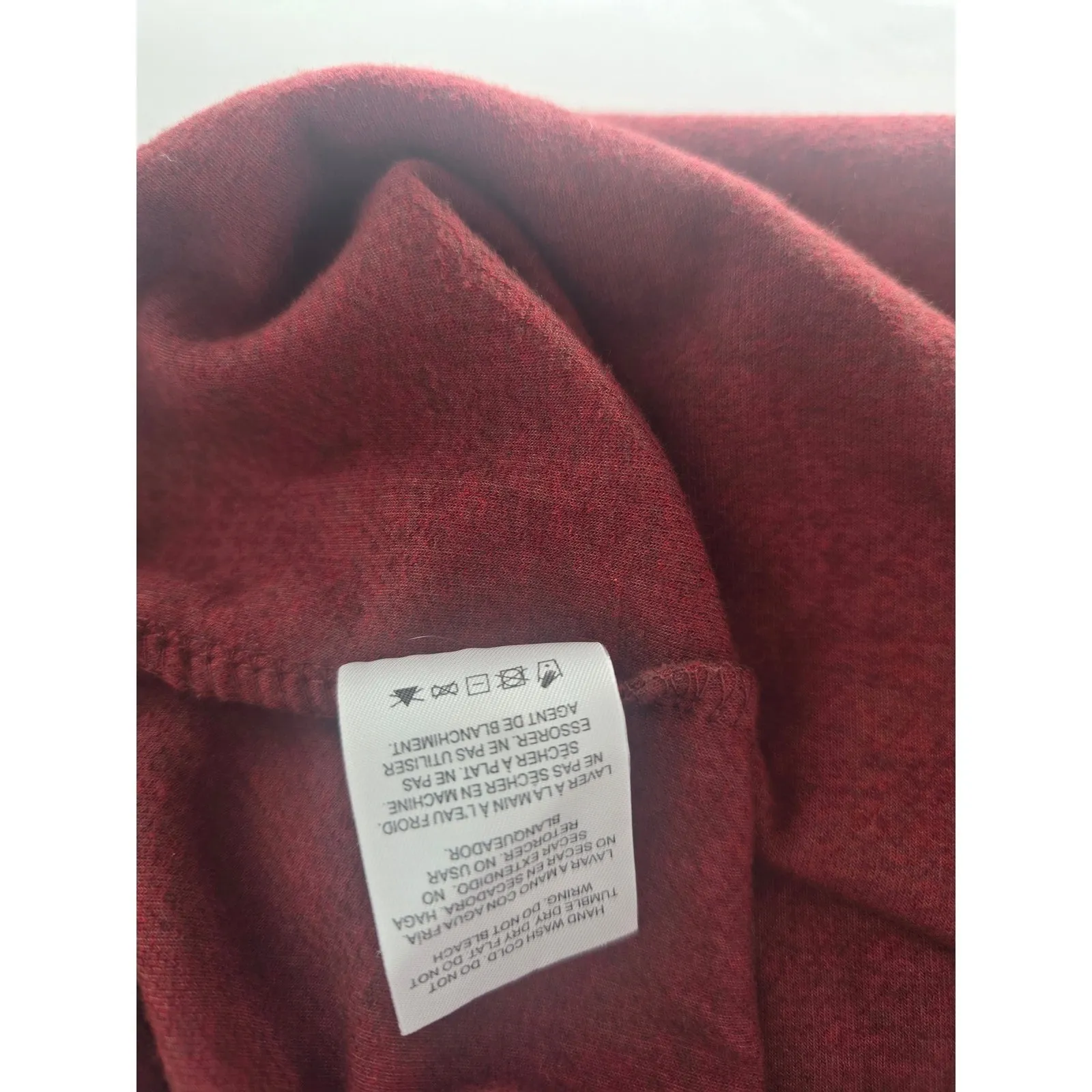 Thread & Supply Burgundy Fleece Button Front Long Sleeve Shirt Jacket Women's 1X - Image 5