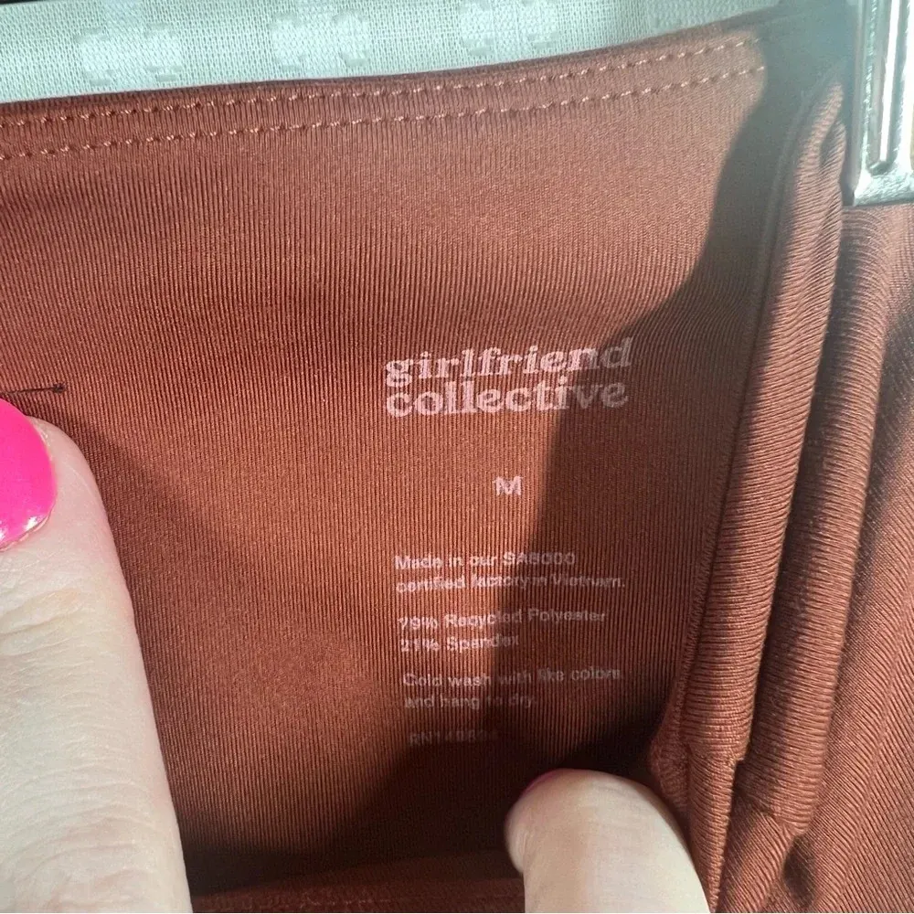 Girlfriend‎ Collective Burnt Orange High Rise Leggings - Image 5