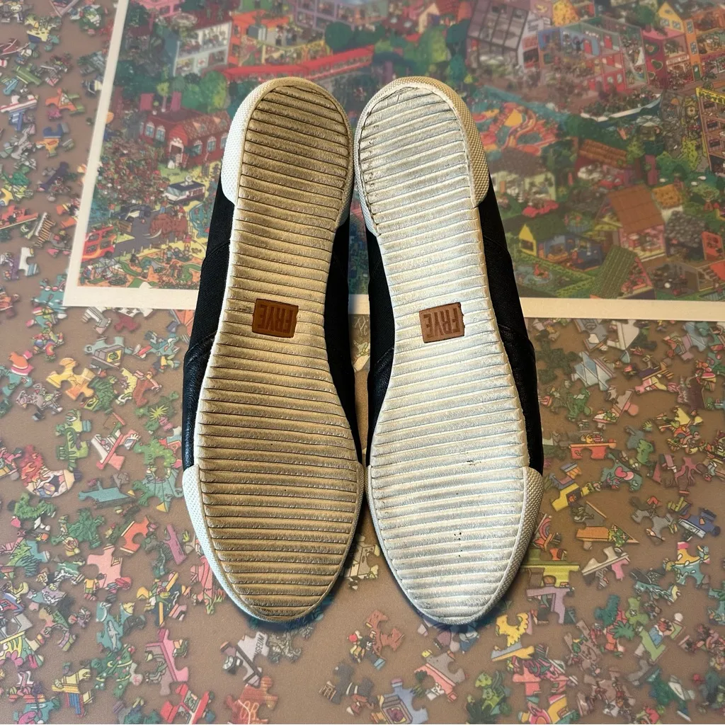 Frye Leather Melanie Slip-On Shoes - Image 6