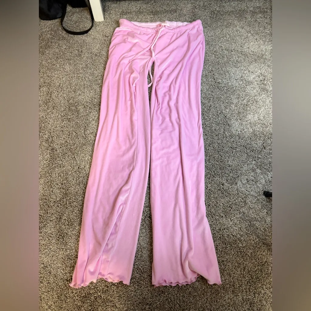 Juicy Couture Light Pink Velour sweatpants - Image 4