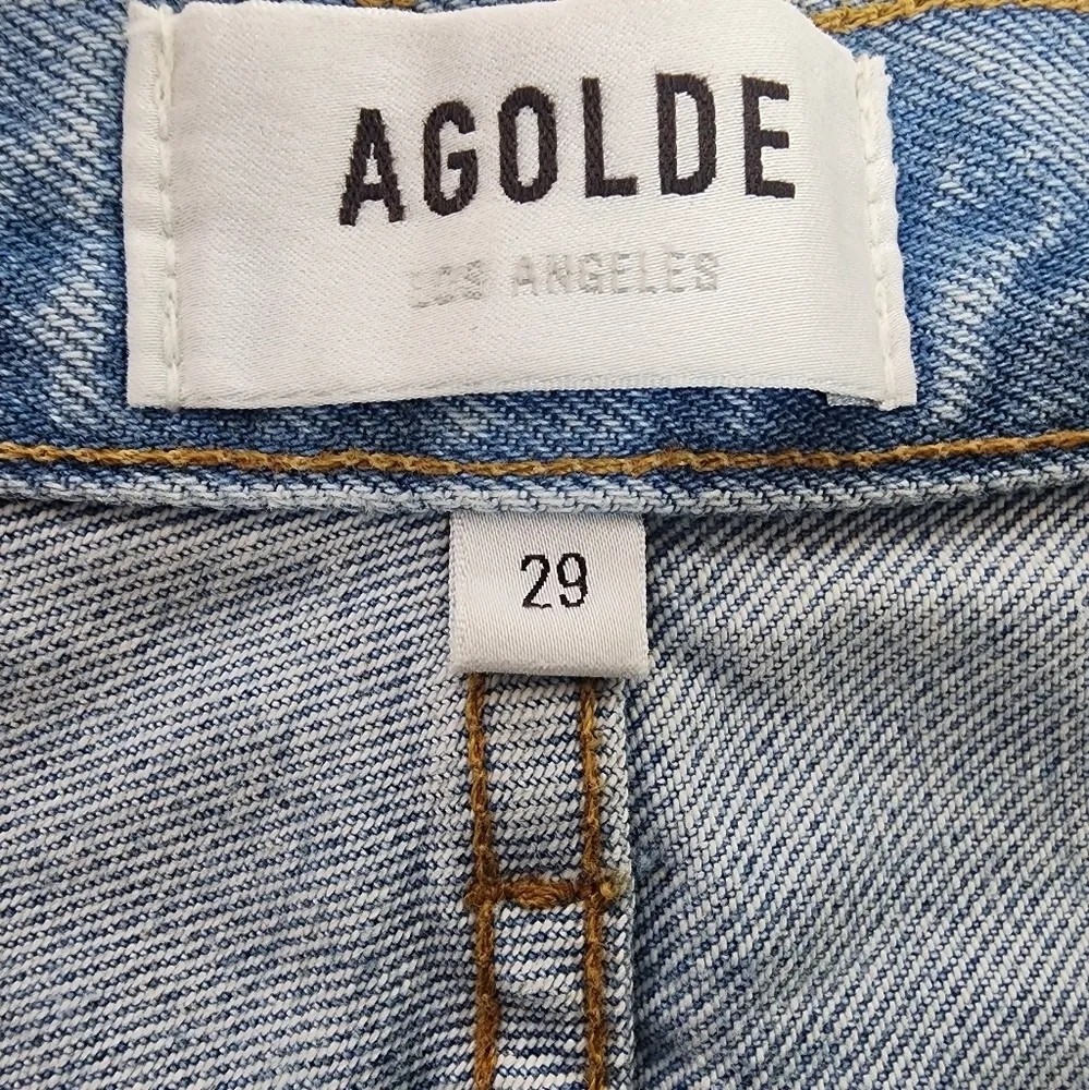Agolde Riley High rise Straight Crop jean in Clear skies sz 29 NWT light wash - Image 9