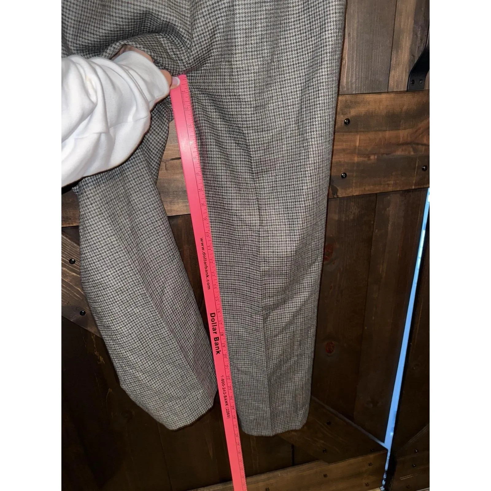 Vintage 90s Lauren Ralph Lauren Women's Sz‎ 8 100% Pure New Wool Plaid Pants - Image 4