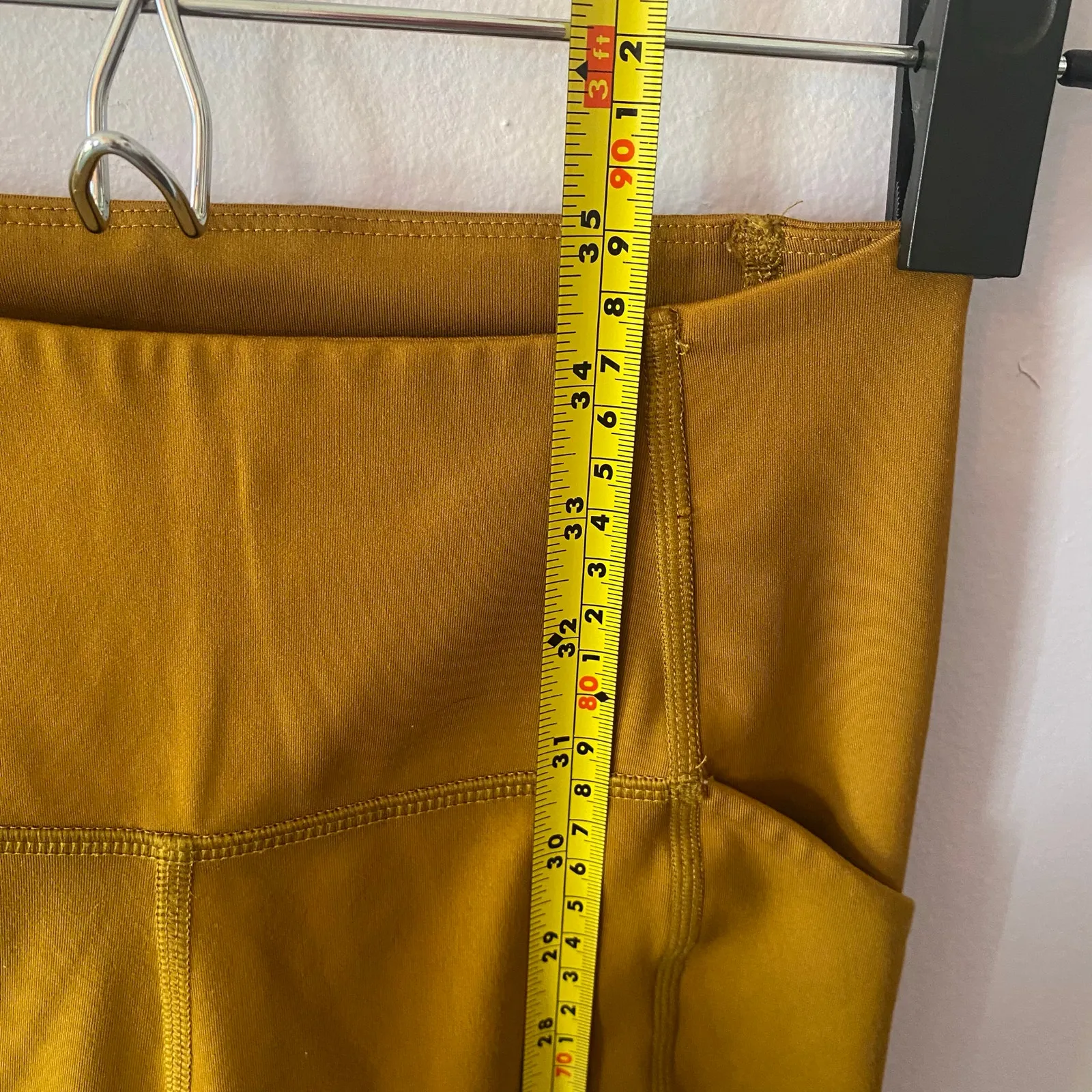 Girlfriend Collective Caramel Brown Compressive Pocket Leggings Women's size XS - Image 8