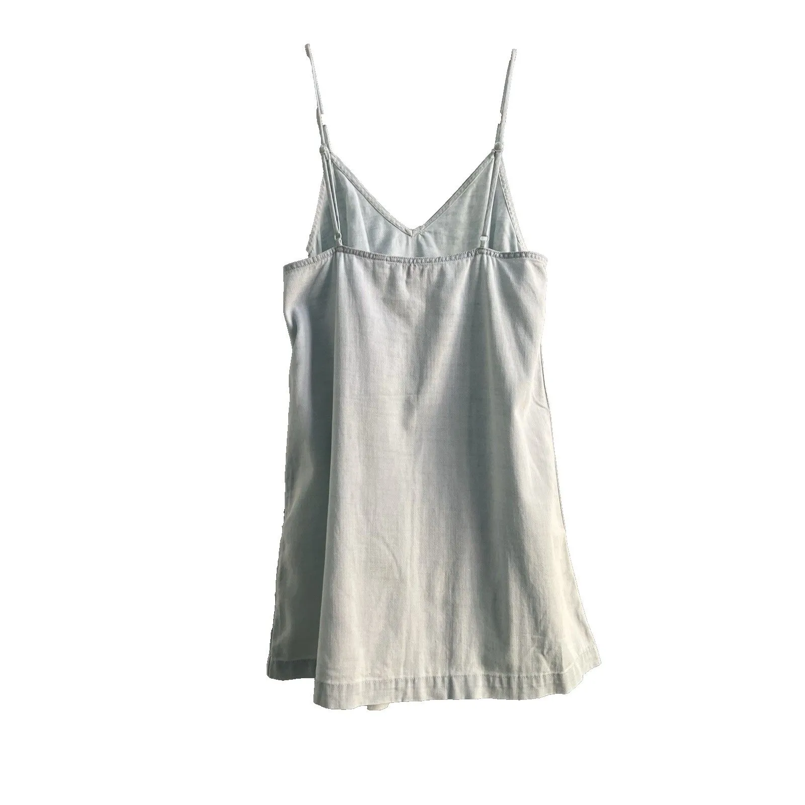 Aritzia Wilfred Free Vivienne Mini Denim Jean Slip Dress Slinky Cami Size Small - Image 3