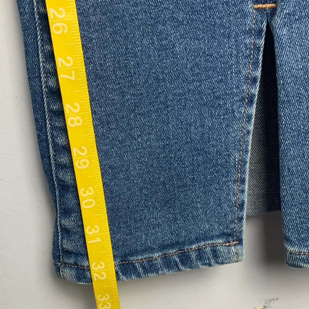 Good American size 4 27 split front flare jeans denim Classic Blue - Image 5