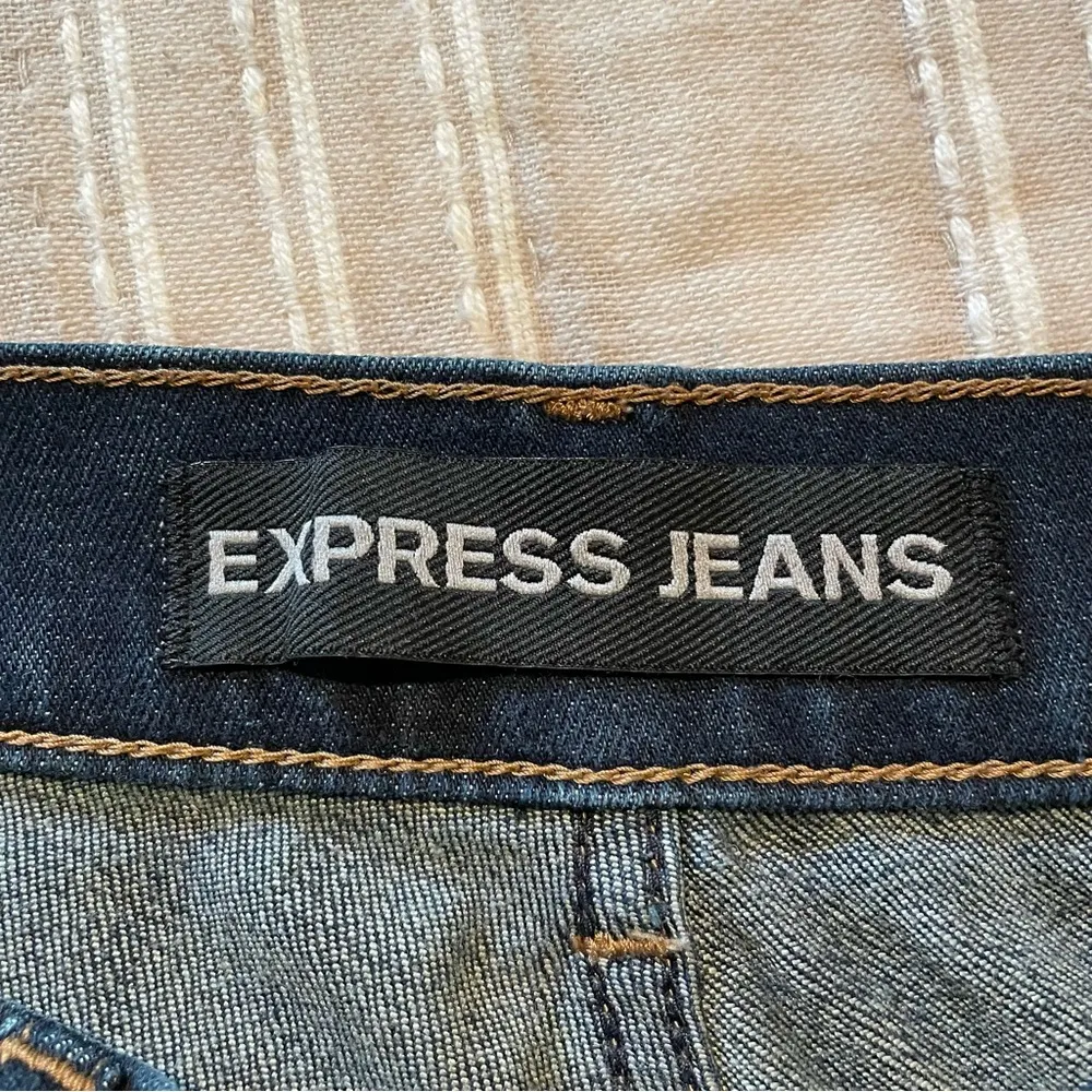 Express Jeans High Rise Legging Dark Wash Skinny Jeans 0 - Image 5