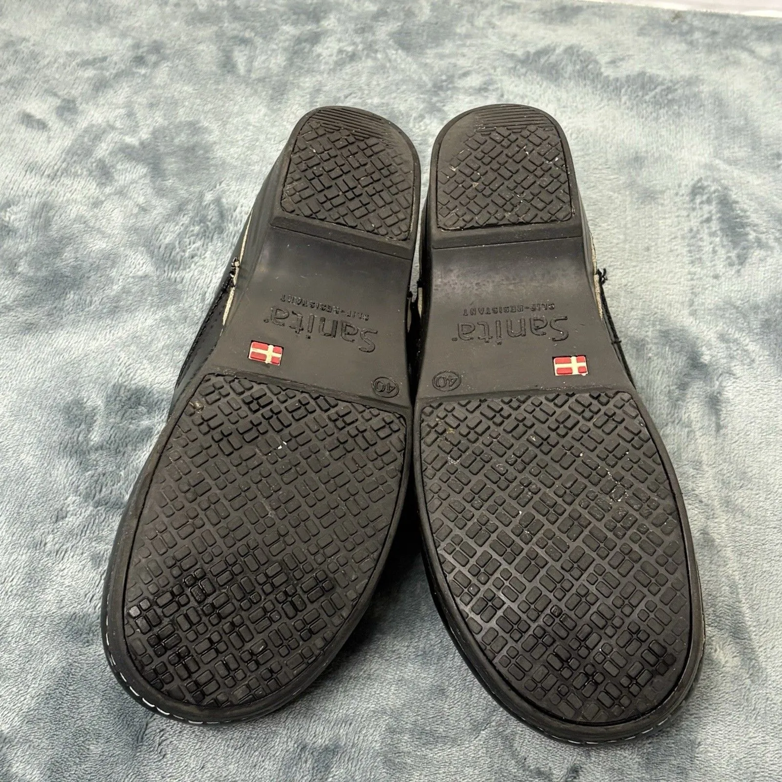 Sanita Pro Aubrey Professional Clogs Womens 40 9.5 Black Leather Non - Image 11