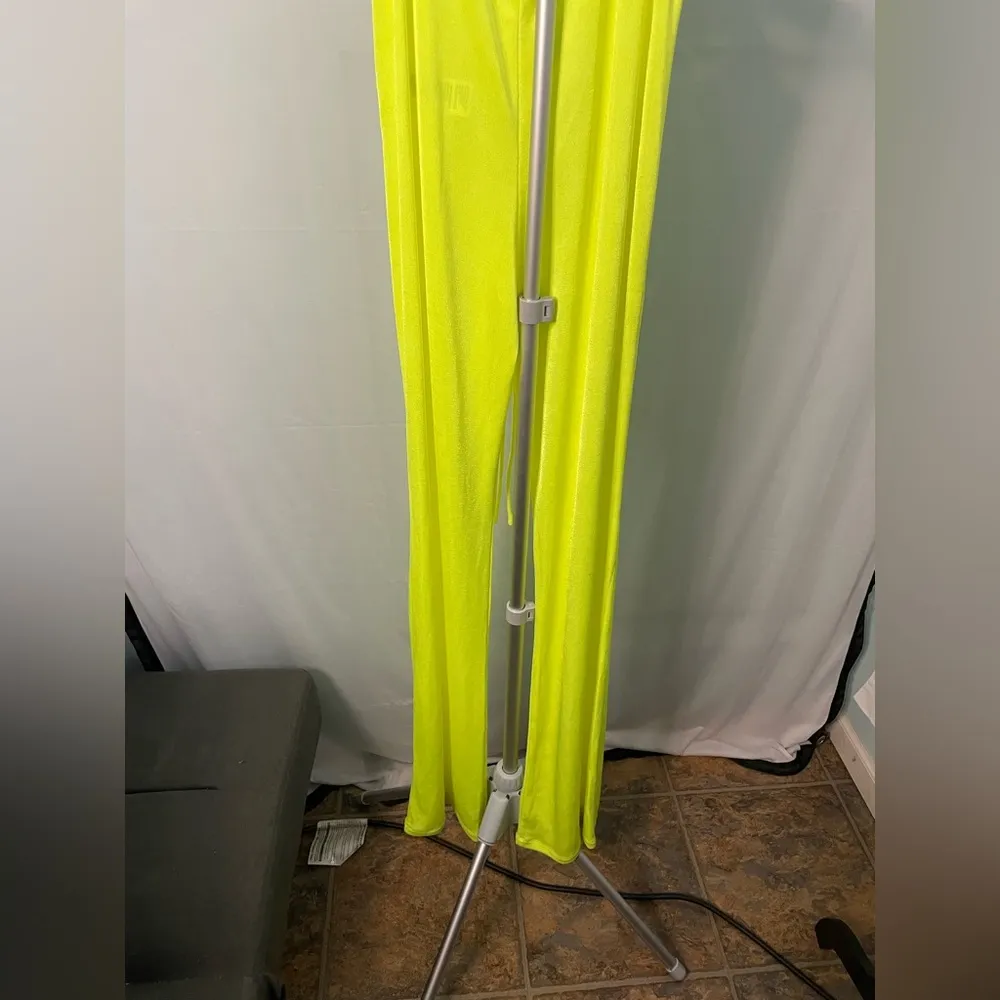 Good American Sheer High Waist Cover-up‎ Pants Electric Lime Size 3 - Large - Image 9