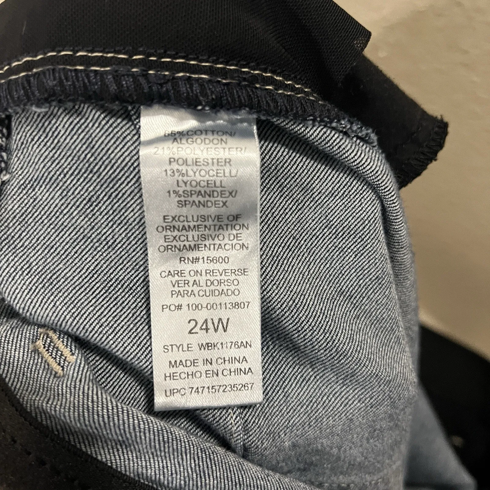 Democracy Ab solution Ankle Skimmer Jeans Size 24 Dark Wash Stretch - Image 9