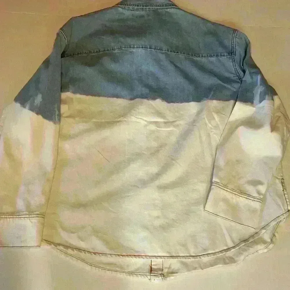 Easel Denim and White shacket. Oversized. NWT. Size medium. - Image 8