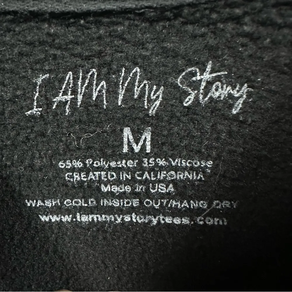 I am my story Gritty Gang Black White Crew Neck Long Sleeve Sweatshirt Medium - Image 7