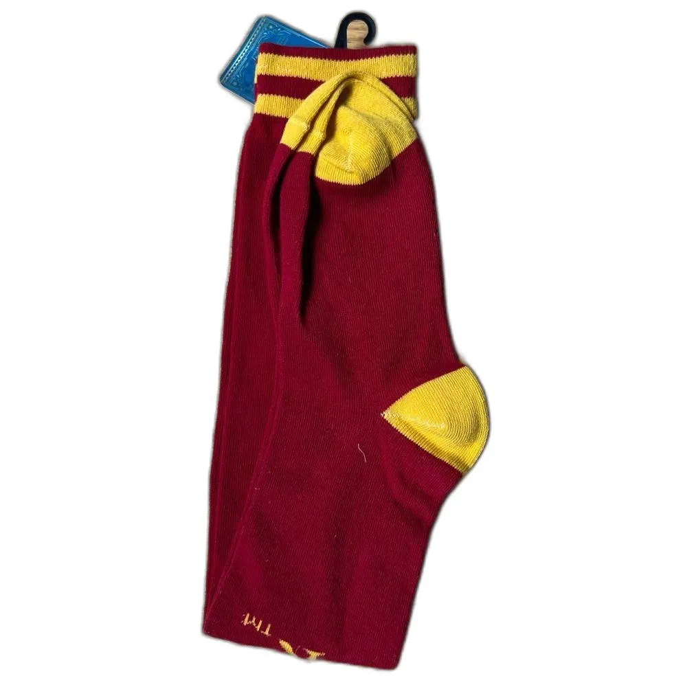 Gryffindor Pullover Crewneck Sweater Women’s Medium and Socks Harry Potter Merch Red - Image 7