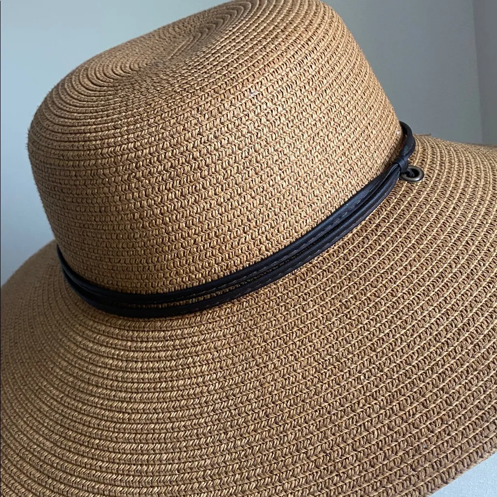 Sloggers Tan Wide-Brim Hat with Black Cord - Image 2