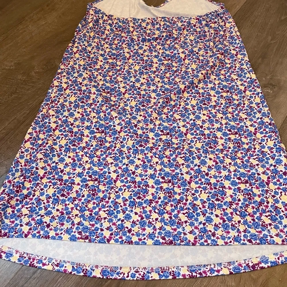 Shein halter dress lightweight ditzy floral summer swim coverup women’s size M - Image 6