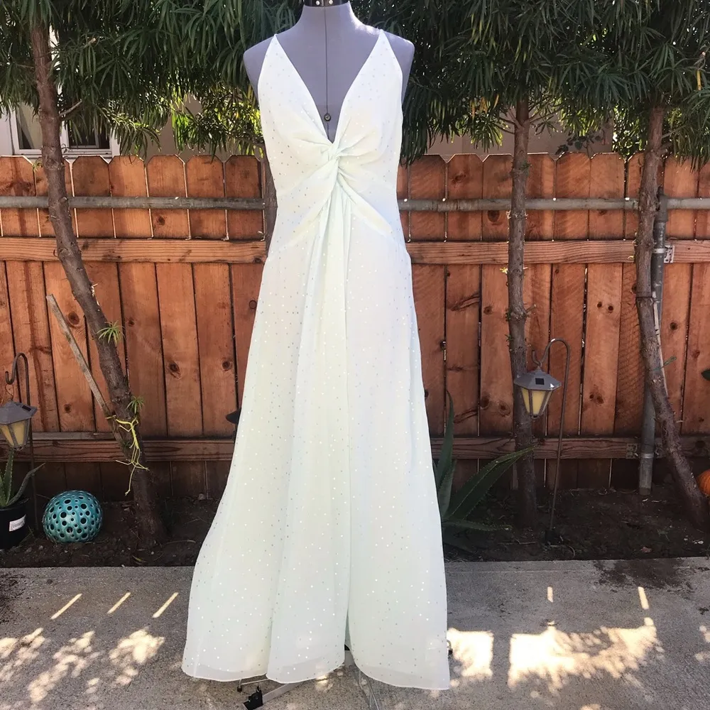 TopShop Mint Green Chiffon Maxi dress - Image 2