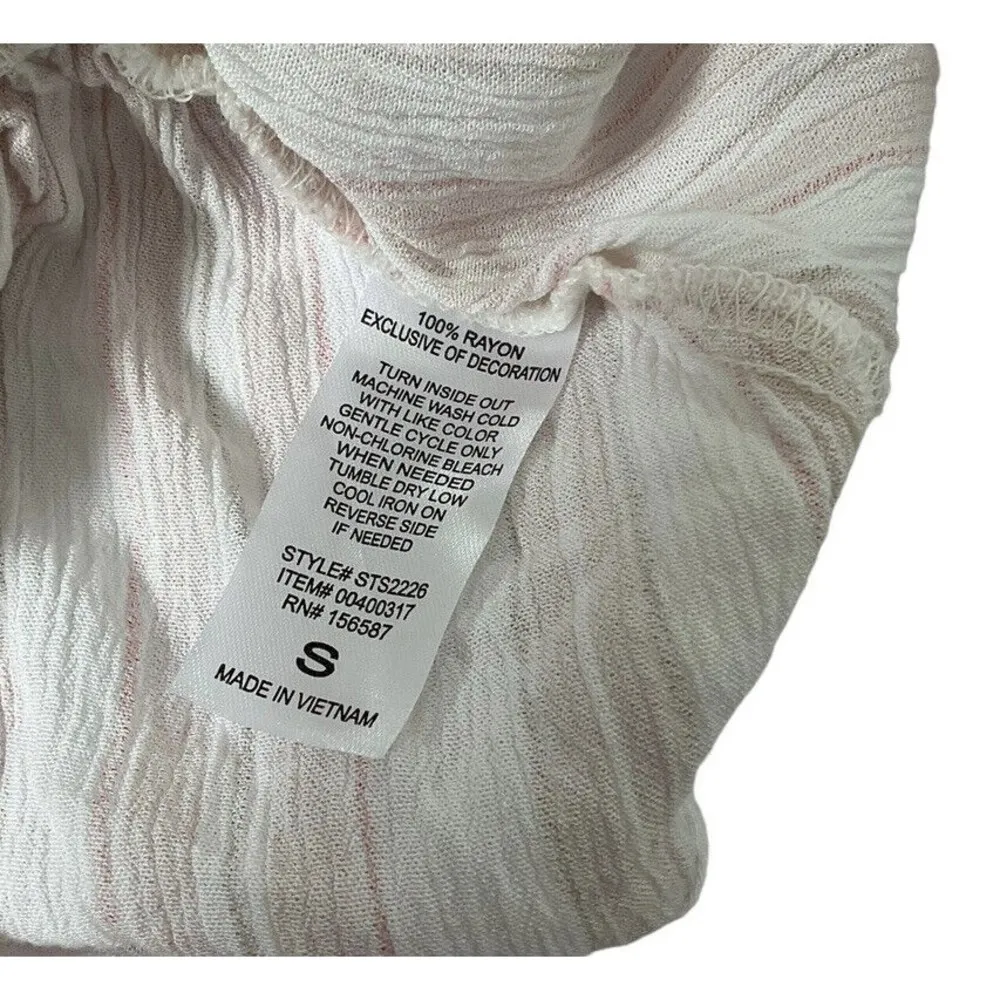 Forever 21 Women Size Small Bohemian Summer Top Shirt Blouse Boho 18-678 - Image 8