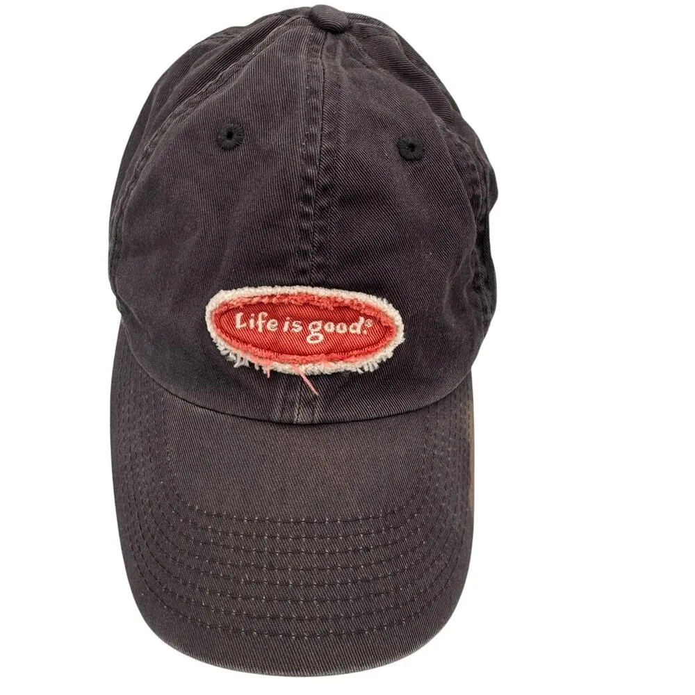 Life Is Good Glue & Red Patch Logo Baseball Hat - Image 2