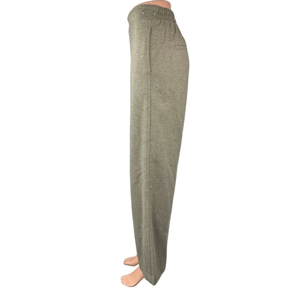 Uniqlo Women's Gray Wide Leg High Waist Pockets Baggy Sweater Sweat Pants XS - Image 2