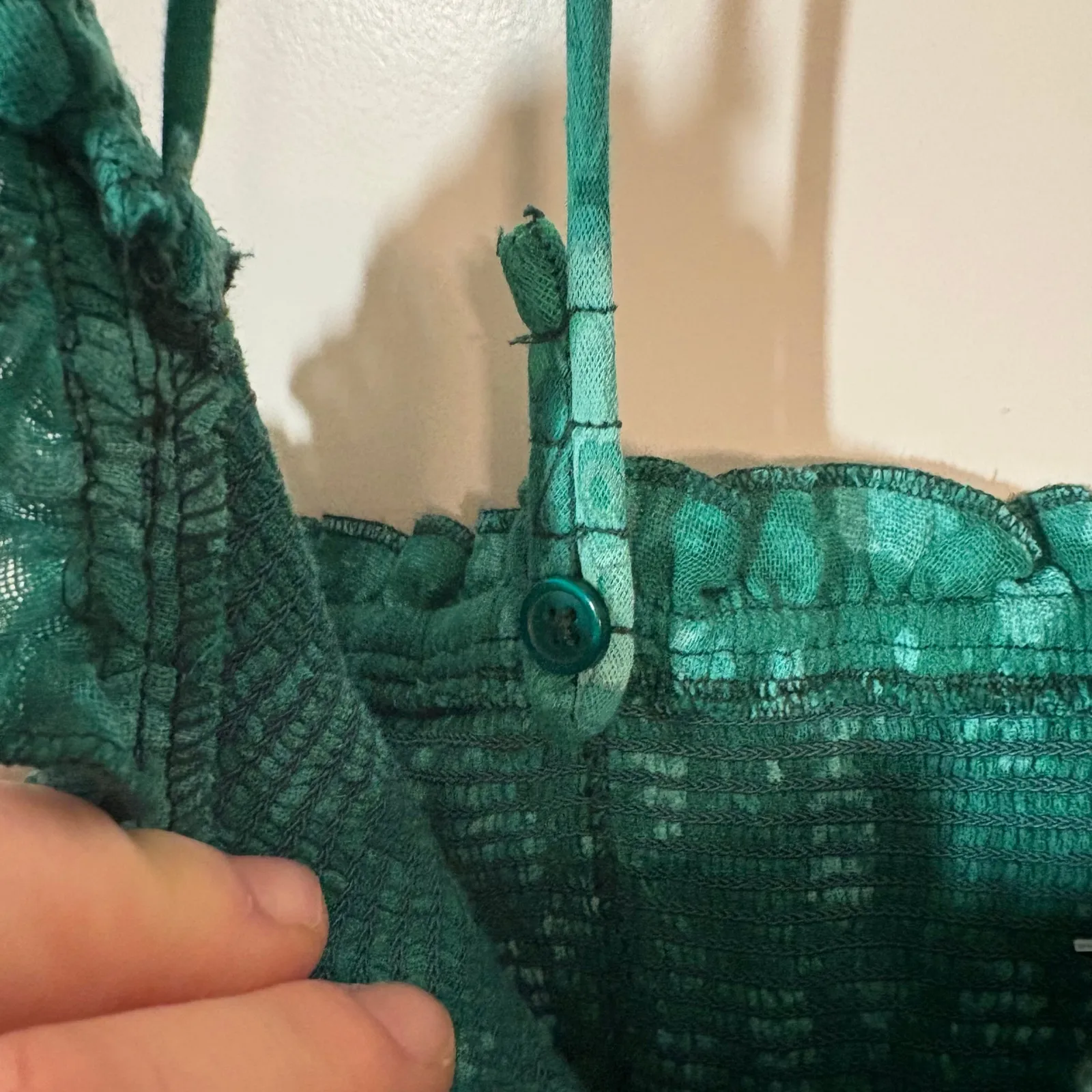 NWT Free People Sweet Nothings Midi Dress Green Forest Combo - Image 11