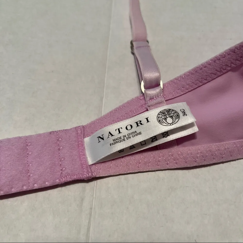 Natori Bra Lace Understated T-Shirt Bra in Sea Grape Purple Sz 34C EUC Lavender - Image 10