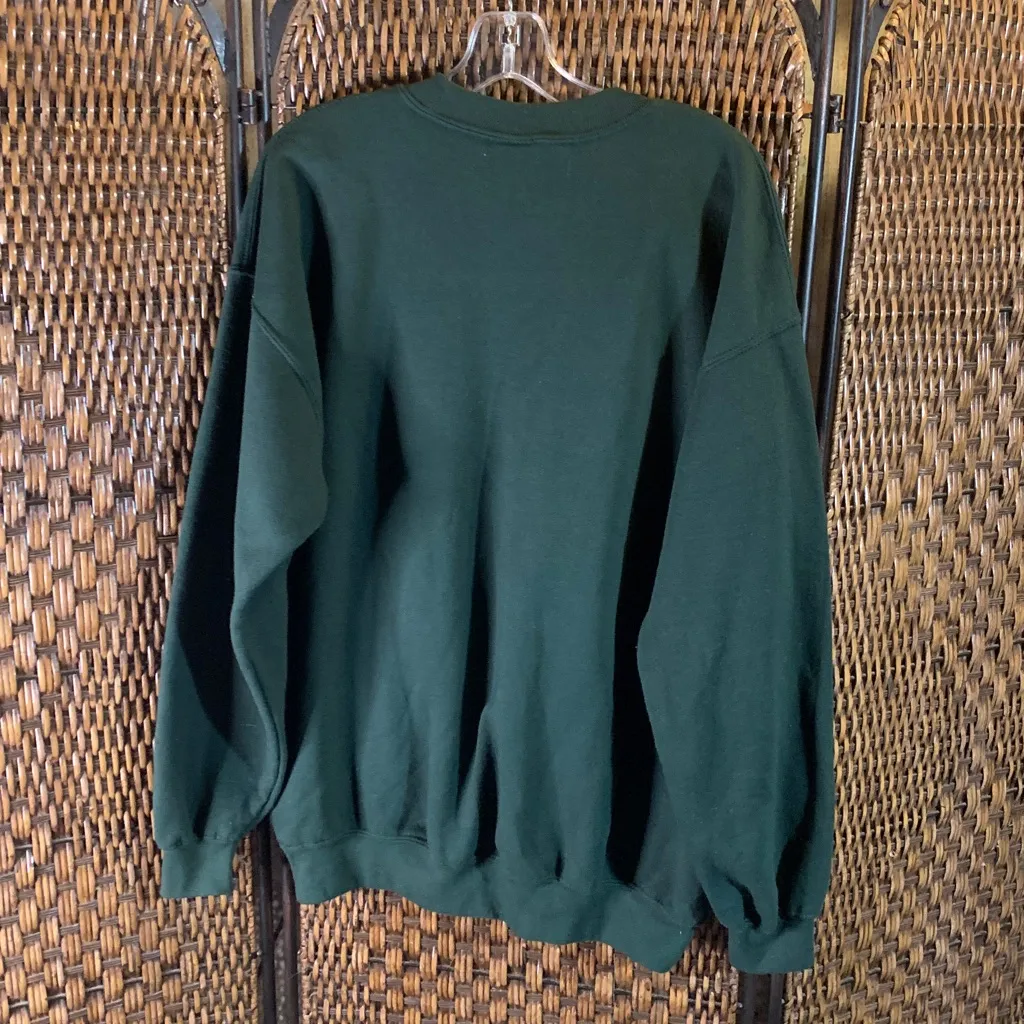 Christmas Horse Sweatshirt Gildan Size L - Image 4